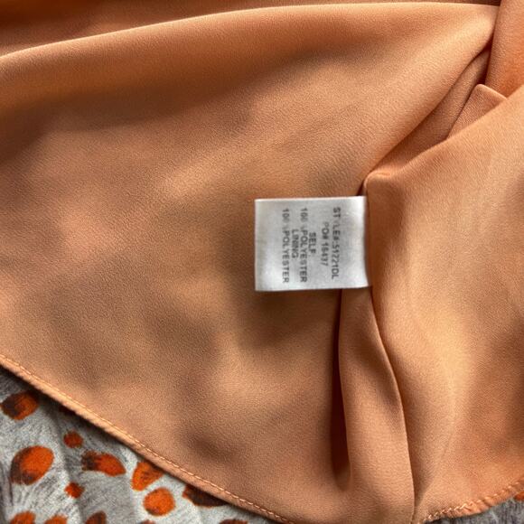 Pleated Skirt Womens Small Leopard Print Fall Colors Midi Skies are Blue - Picture 10 of 11